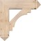 Ekena Millwork Merced Arts and Crafts Smooth Bracket w/ Offset Brace, Douglas Fir, 7 1/2"W x 26"D x 26"H BKT0806X26X26MRC03SDF - alternate 3